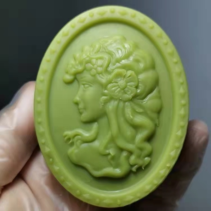 Soap Making Scents - Queen สบู่แม่พิมพ์สําหรับทําสบู่ซิลิโคน DIY รูปไข่ Queen สบู่แม่พิมพ์เทียนหอม