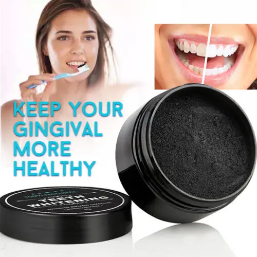 Activated Charcoal Powder - ผงถ่านกัมมันต์สีขาวบรรจุฟอกสีฟัน30กรัมทำความสะอาดปากผงถ่านกัมมันต์พรีเมียม