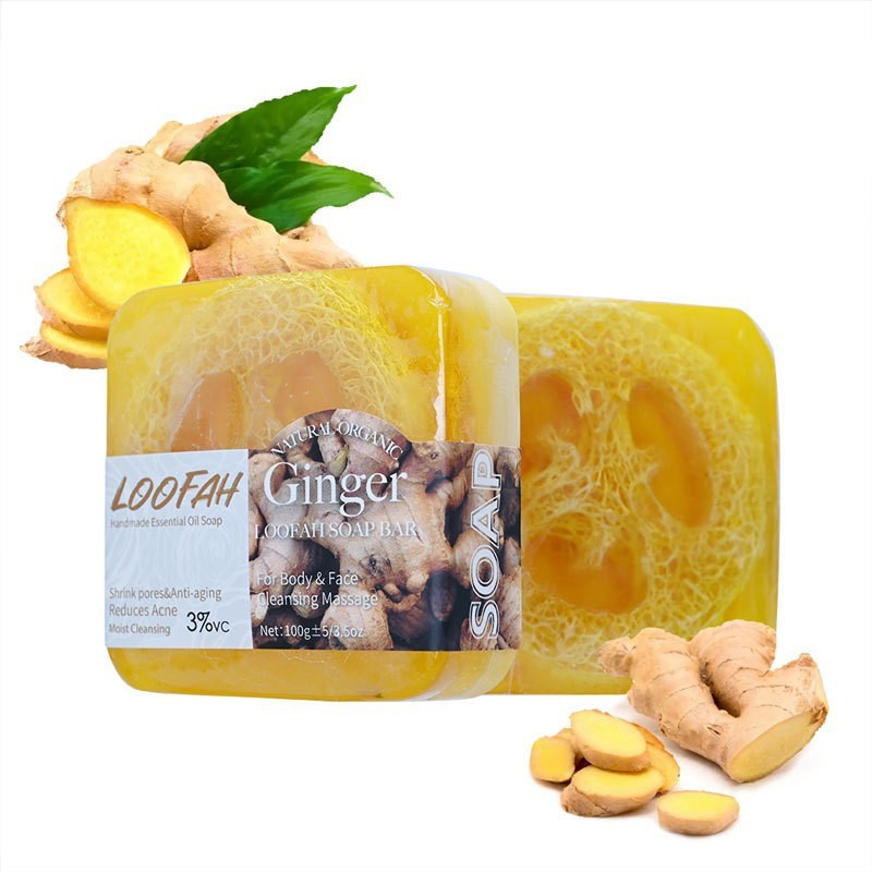 Soap Making Glycerin - 100g สบู่ขิง Loofah กลีเซอรีนสมุนไพรธรรมชาติส่วนผสมฟอกสีฟันคุณสมบัติล้างหน้า Body Use