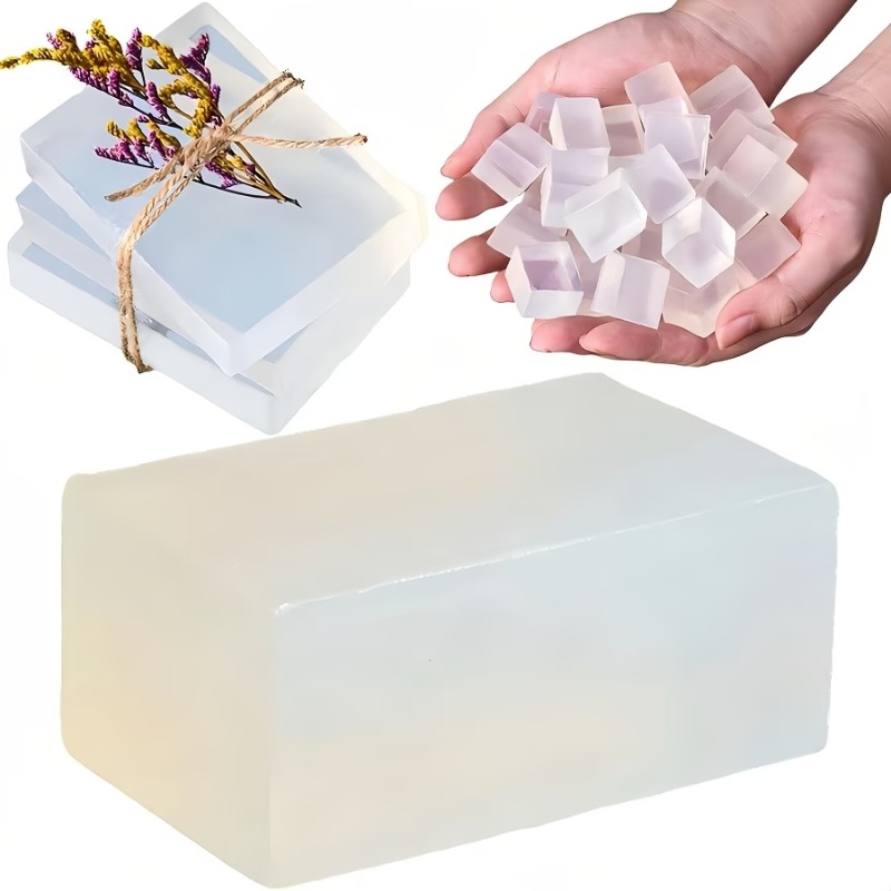 Soap Making Glycerin - เบสสบู่กลีเซอรีนคุณภาพพรีเมียม 1000 กรัม - เบสสบู่ใสสำหรับทำสบู่ DIY
