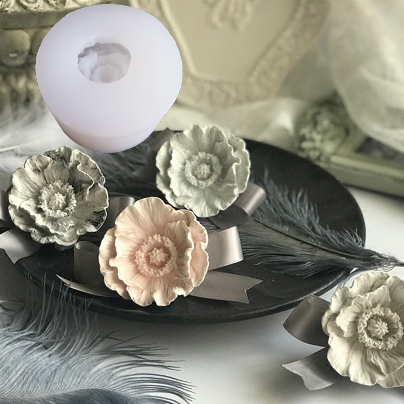 Soap Making Recipes - Hot Poppy Candle Moulds สบู่ Mold