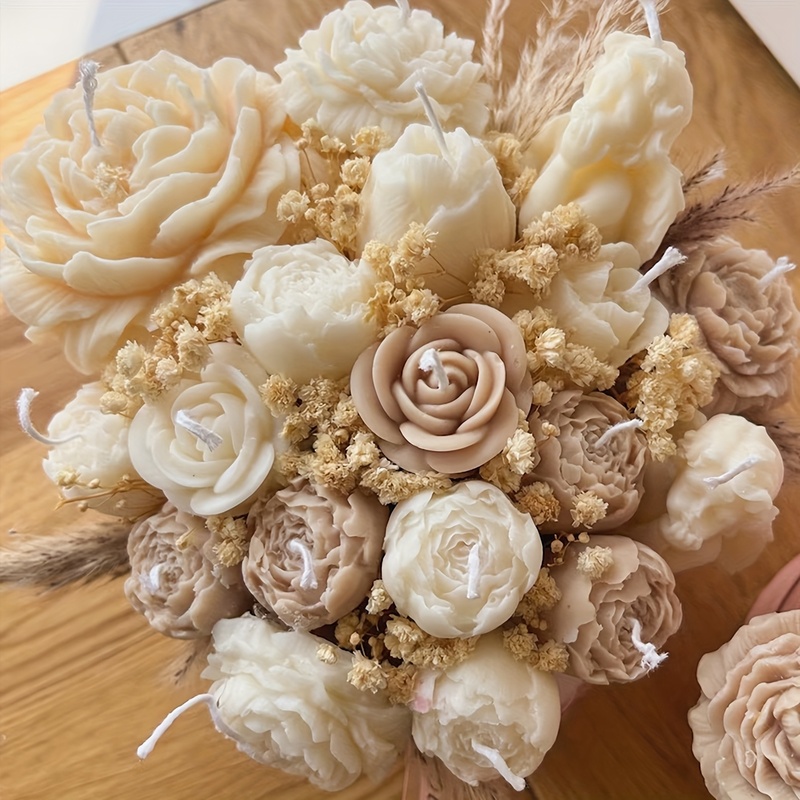 แม่พิมพ์เทียนซิลิโคนลายดอกไม้  - Soap Making Scents บทวิจารณ์และราคา