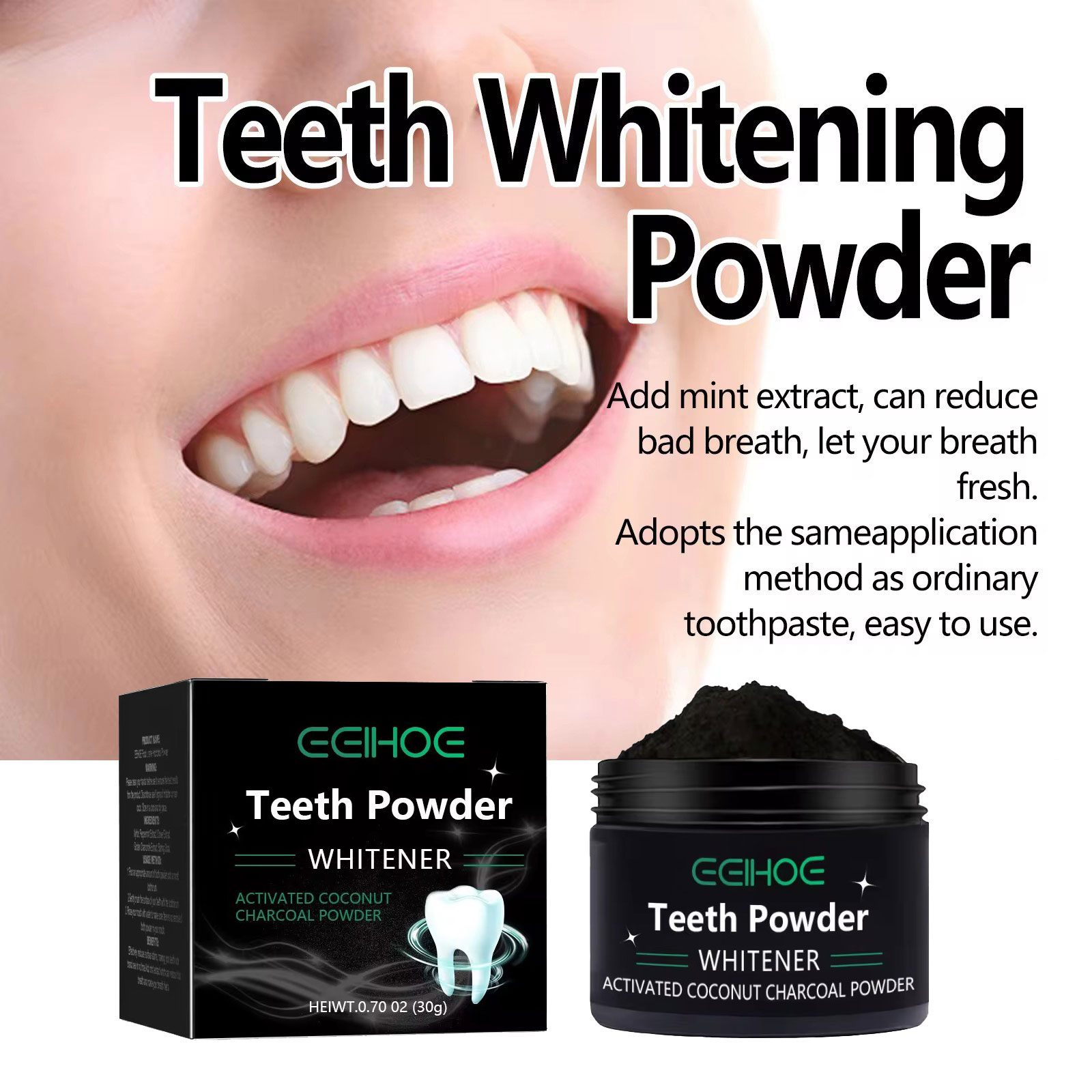 EELHOE ผงถ่านสําหรับผลิตภัณฑ์ฟ - Activated Charcoal Powder บทวิจารณ์และราคา