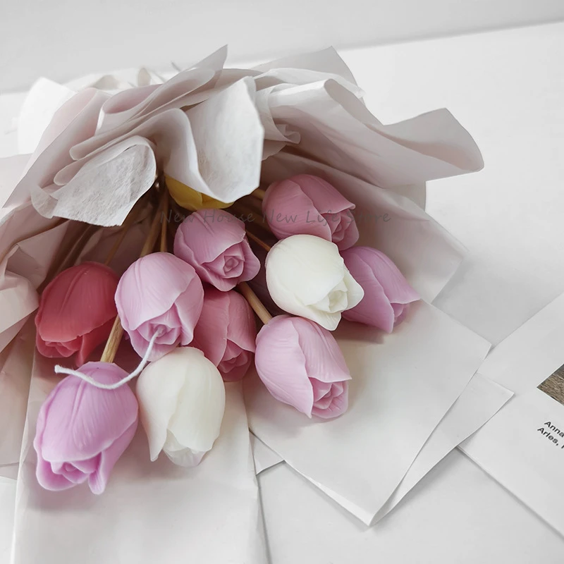 3D TULIP เทียนแม่พิมพ์ทําด้วยม - Soap Making Recipes บทวิจารณ์และราคา