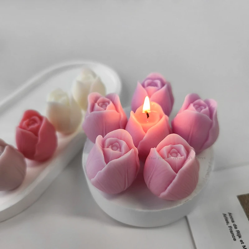 3D TULIP เทียนแม่พิมพ์ทําด้วยม - Soap Making Recipes บทวิจารณ์และราคา