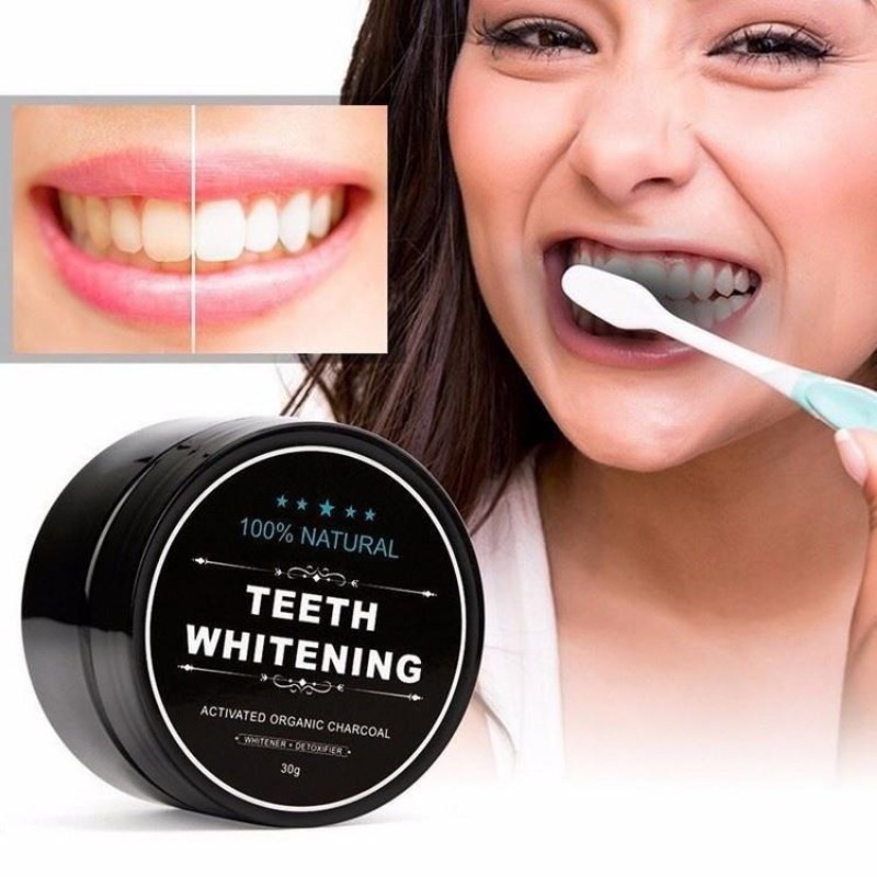 ผงฟอกสีฟันถ่านกัมมันต์ 1 กล่อง - Activated Charcoal Powder บทวิจารณ์และราคา