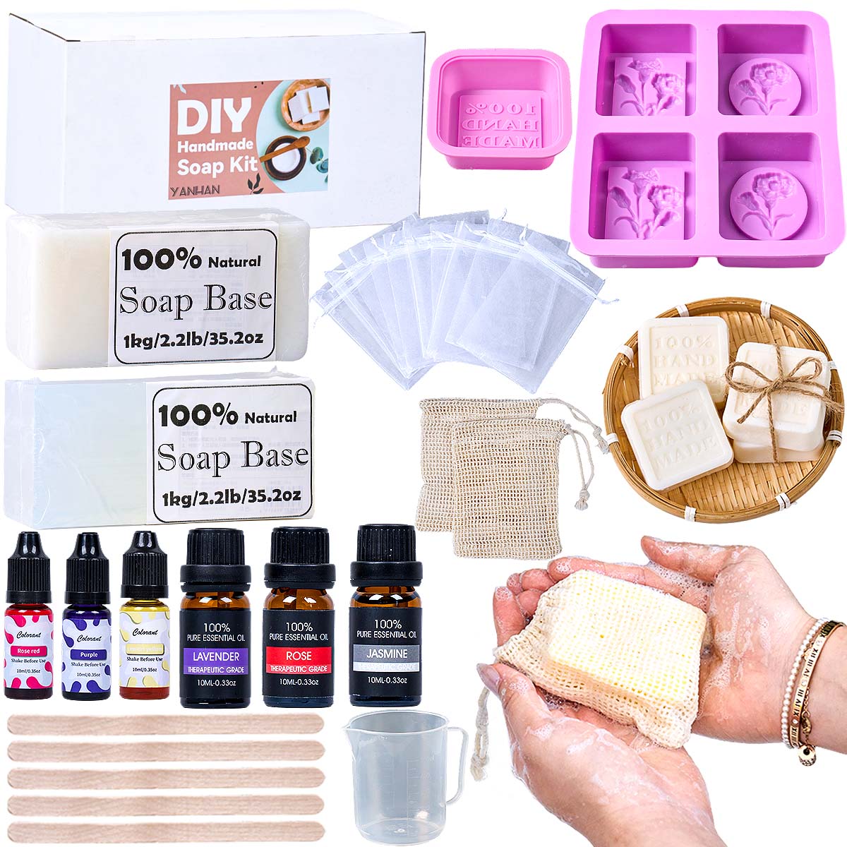 ชุดทำสบู่แฮนด์เมด DIY ครบชุด ว - Soap Making Starter Kit บทวิจารณ์และราคา