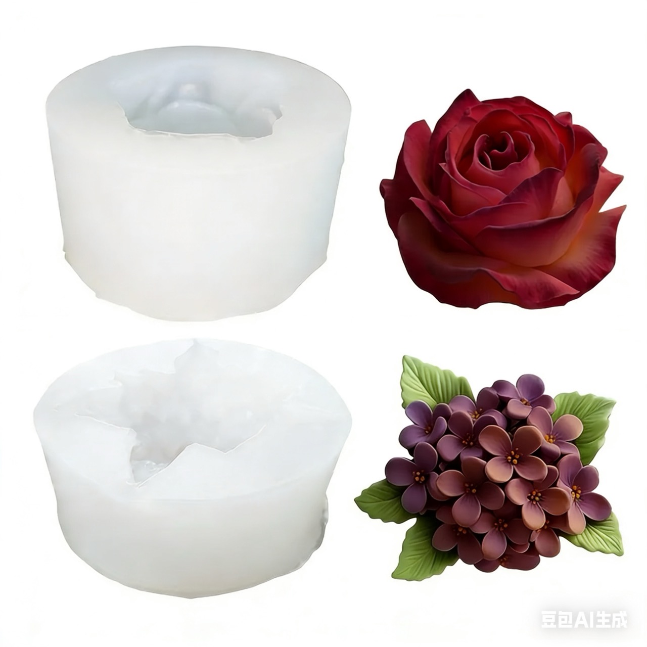 แม่พิมพ์ซิลิโคนรูปดอกไม้ 3 มิต - Soap Making Recipes บทวิจารณ์และราคา
