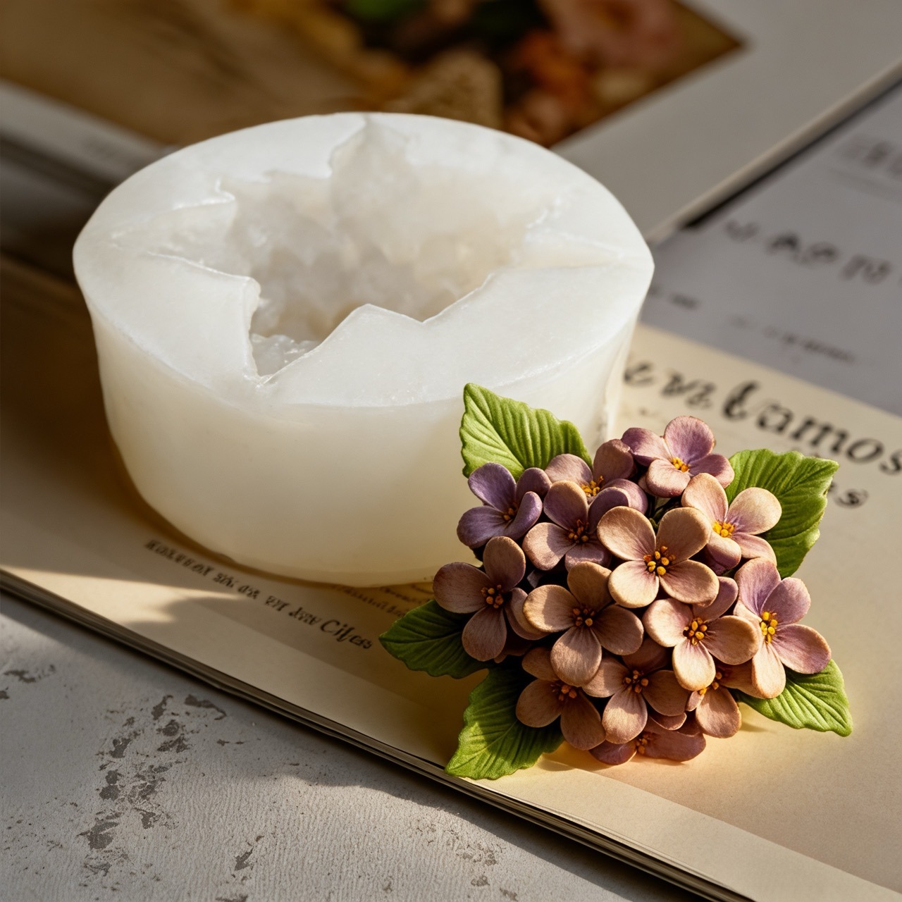 แม่พิมพ์ซิลิโคนรูปดอกไม้ 3 มิต - Soap Making Recipes บทวิจารณ์และราคา