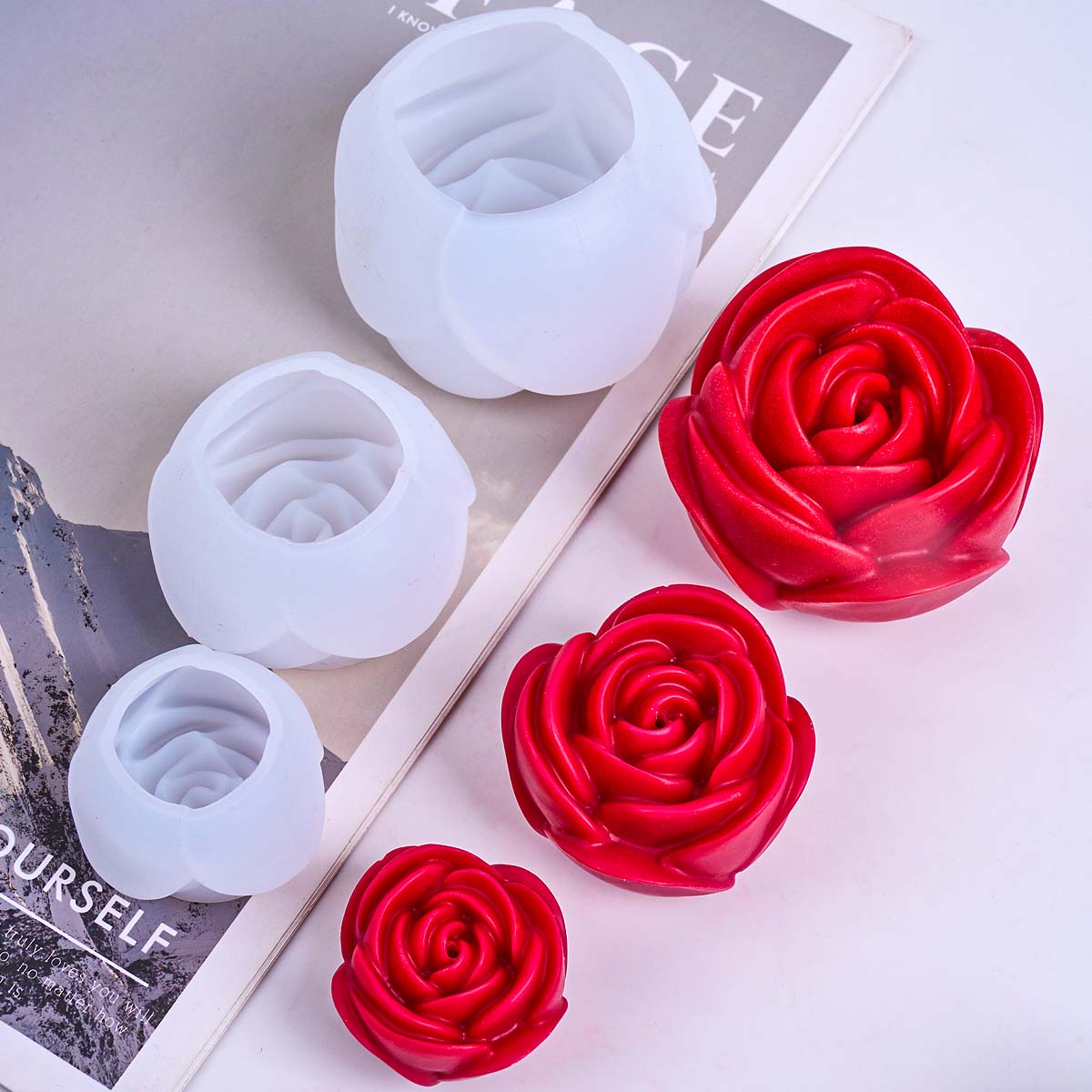 แม่พิมพ์เทียนซิลิโคนรูปดอกไม้  - Soap Making Fragrance บทวิจารณ์และราคา