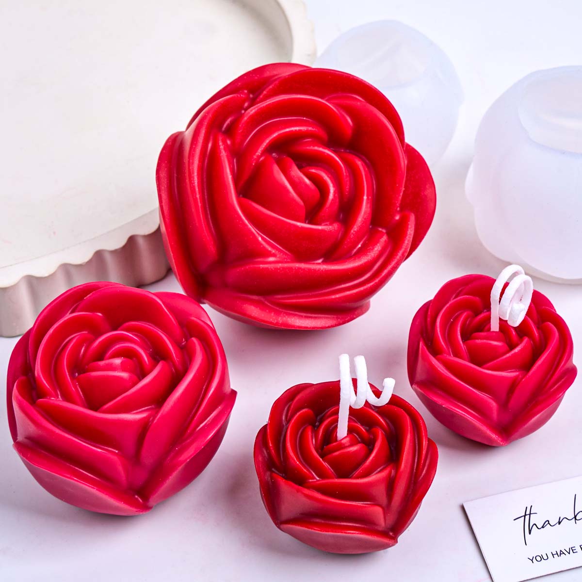 แม่พิมพ์เทียนซิลิโคนรูปดอกไม้  - Soap Making Fragrance บทวิจารณ์และราคา