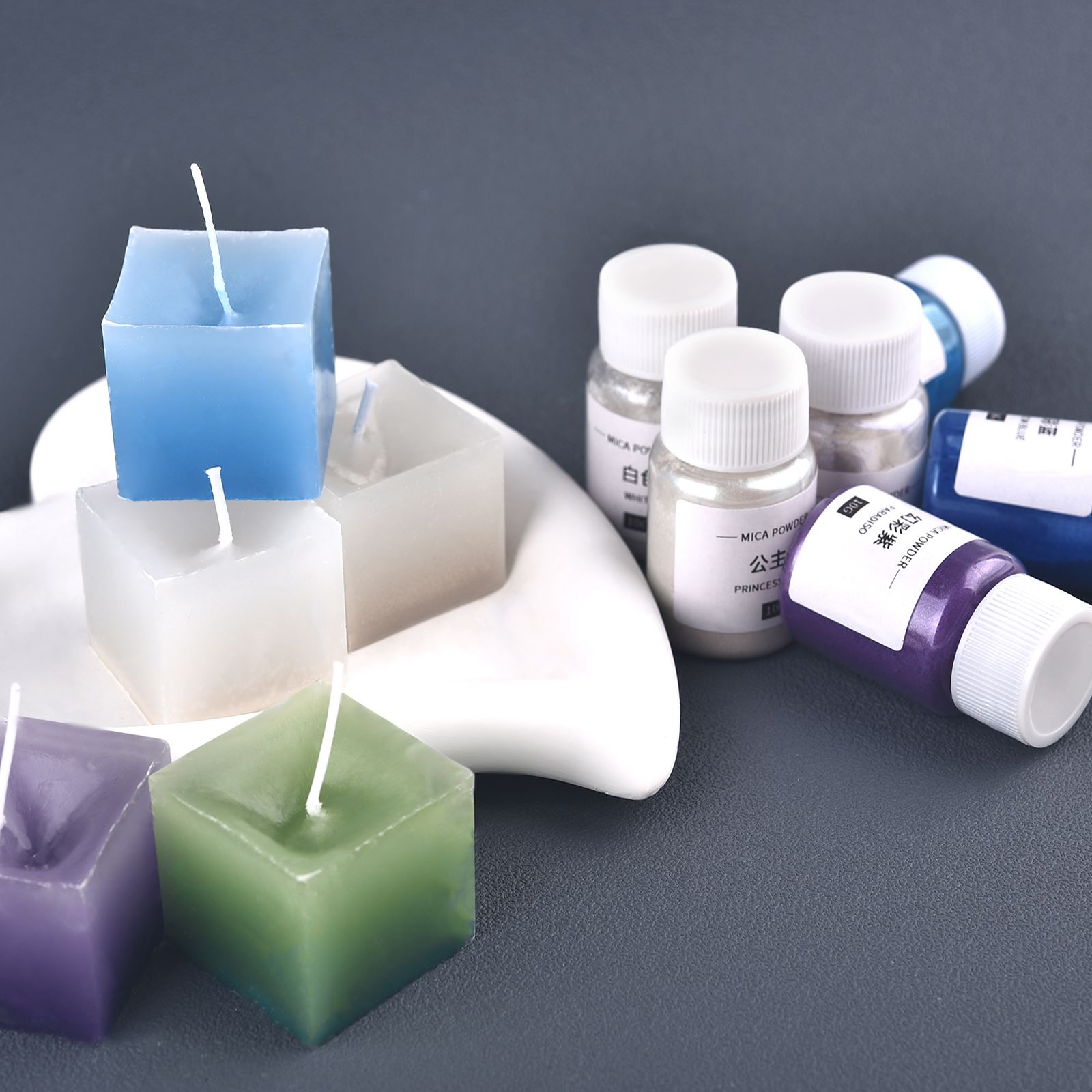 10กรัมผงสีประกายมุกผงเรซินสีย้ - Soap Making Dye บทวิจารณ์และราคา