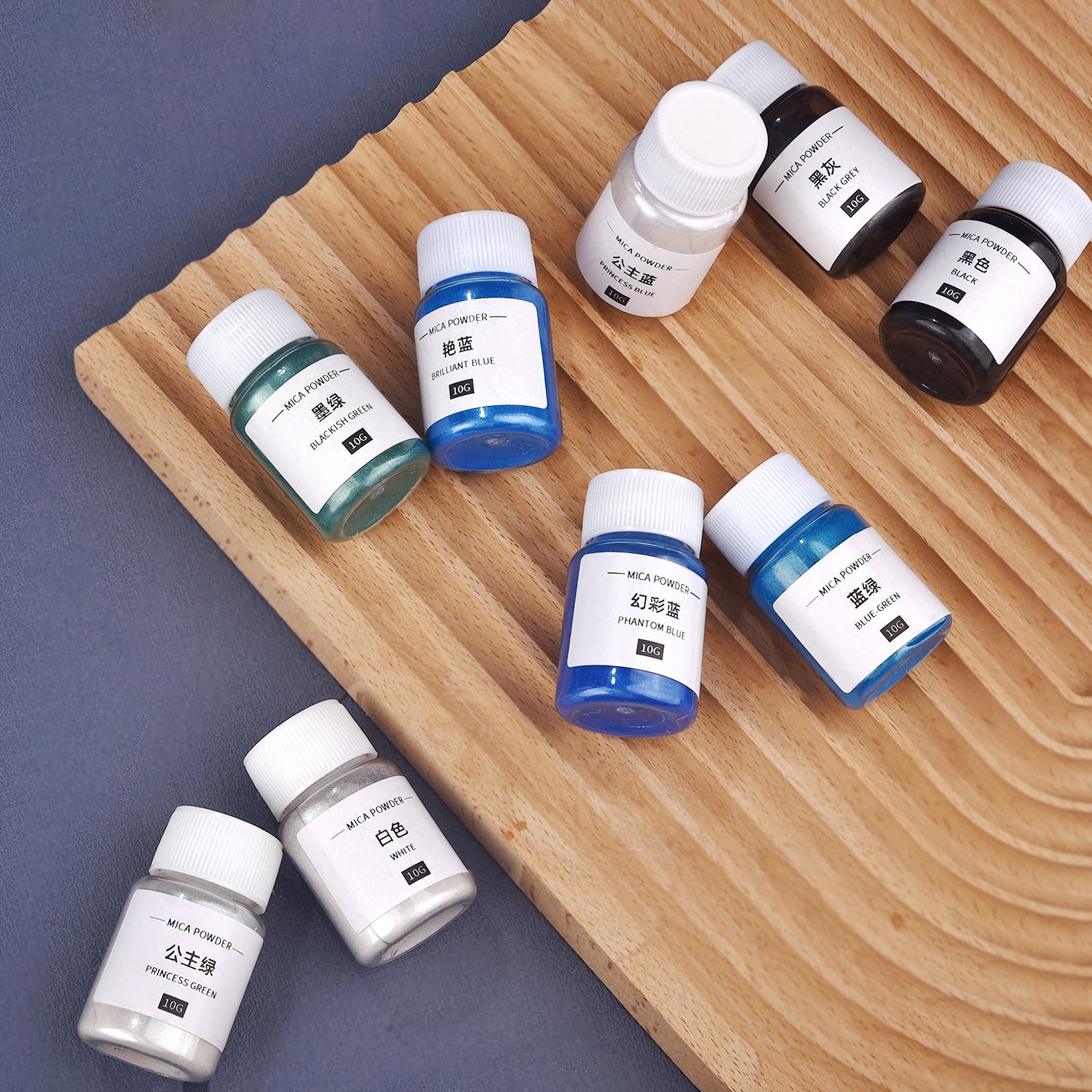 10กรัมผงสีประกายมุกผงเรซินสีย้ - Soap Making Dye บทวิจารณ์และราคา