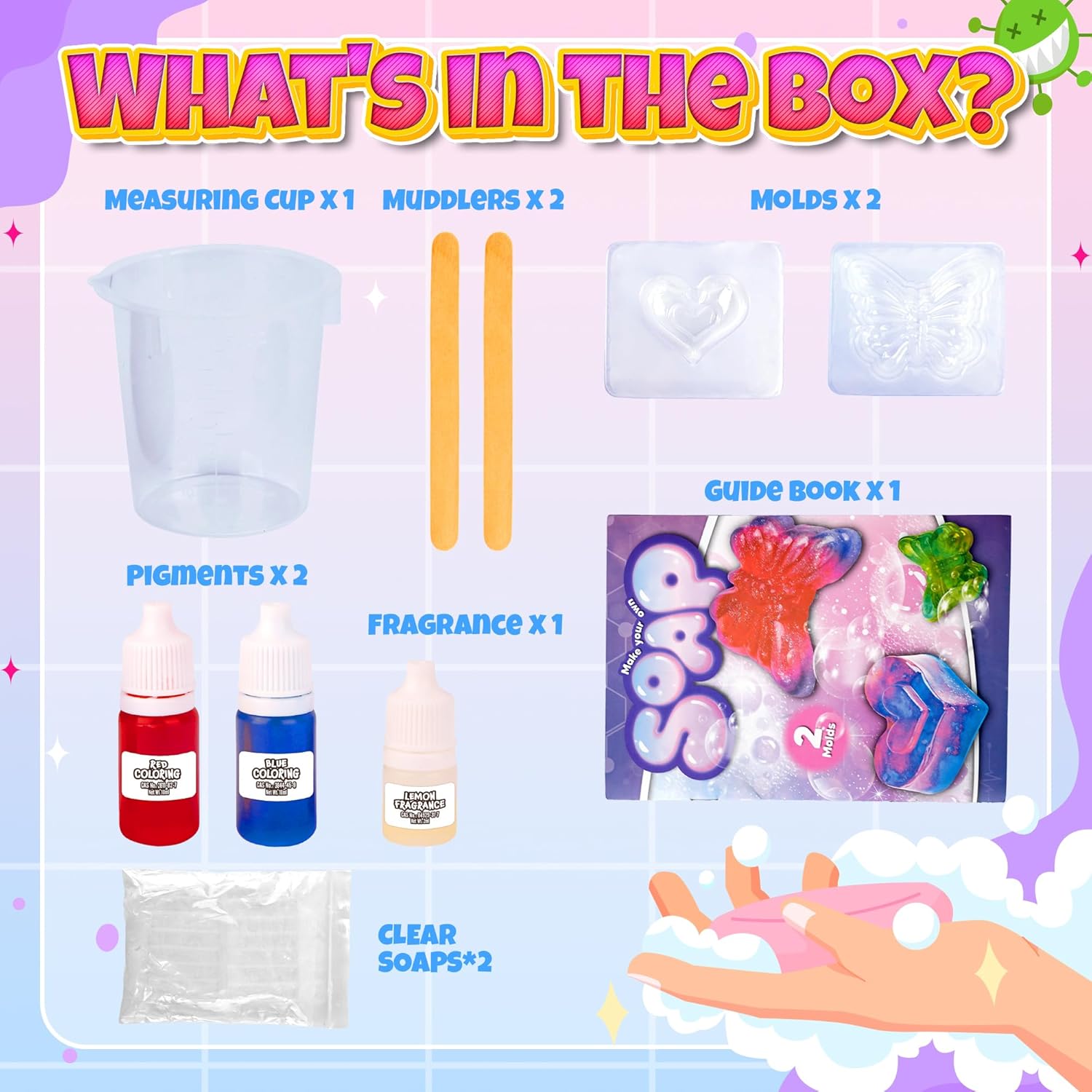 ชุดทําสบู่สําหรับเด็กของเล่นอี - Soap Making Starter Kit บทวิจารณ์และราคา