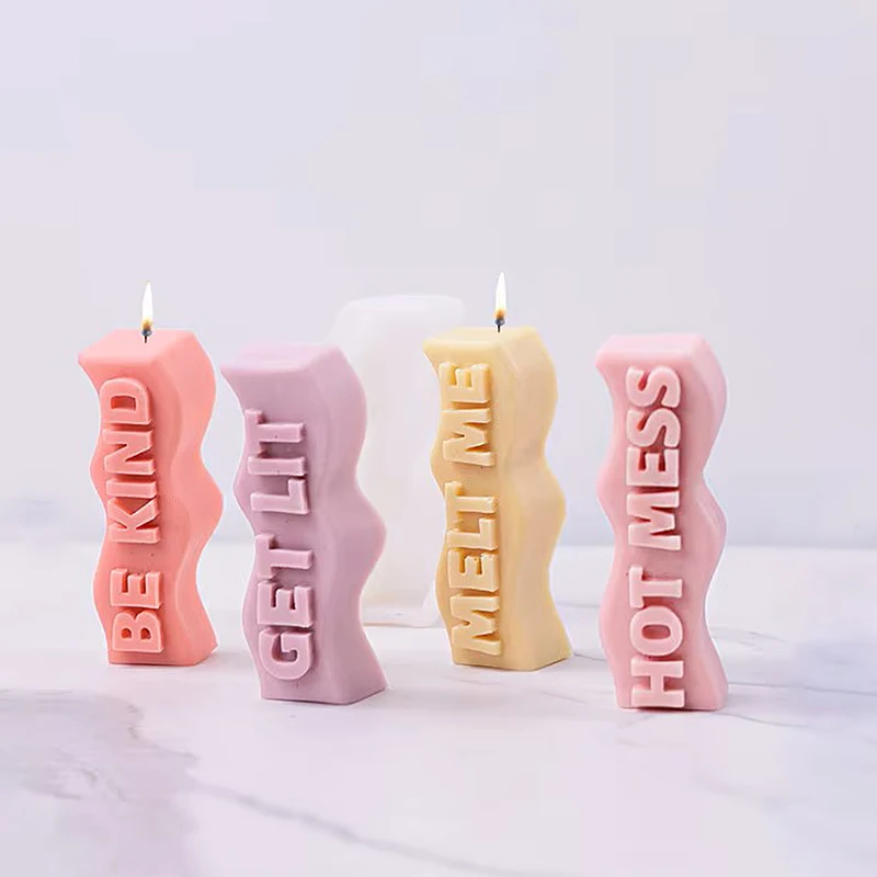 Wave Letter สโลแกนเทียนแม่พิมพ - Soap Making Recipes บทวิจารณ์และราคา