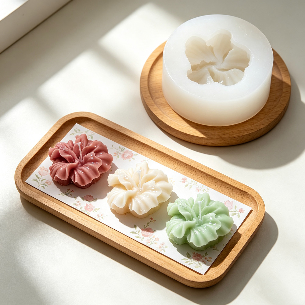 แม่พิมพ์เทียนรูปดอกชบา 2 ชิ้น, - Soap Making Kit Amazon บทวิจารณ์และราคา