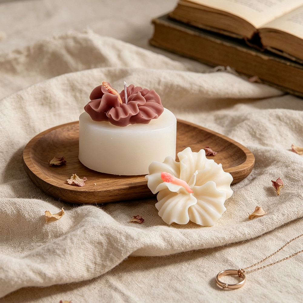 แม่พิมพ์เทียนรูปดอกชบา 2 ชิ้น, - Soap Making Kit Amazon บทวิจารณ์และราคา