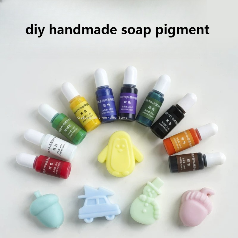 สีผสมสบู่ทำมือ 10 สี 10 มล. สำ - Soap Making Dye บทวิจารณ์และราคา